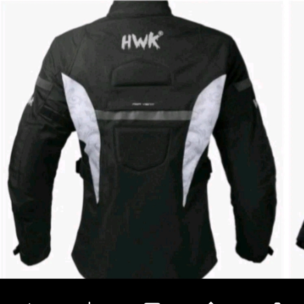 Women’s Black & White Motorcycle Jacket With CE Armor Protection For Enduro 2XL